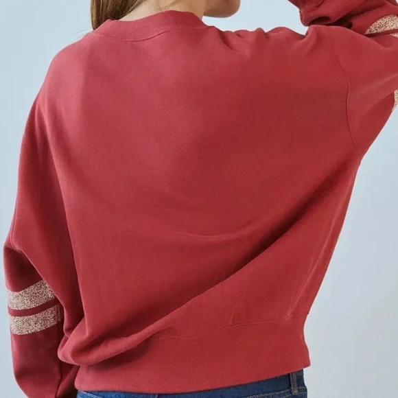 BDG Vibrant Red Sweatshirt - Picture 3 of 10